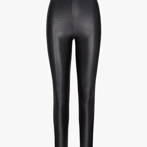 Faux Leather Croc Animal Legging